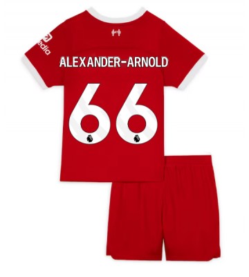 Liverpool Alexander-Arnold #66 Koszulka Podstawowych Dziecięca 2023-24 Krótki Rękaw (+ Krótkie spodenki)